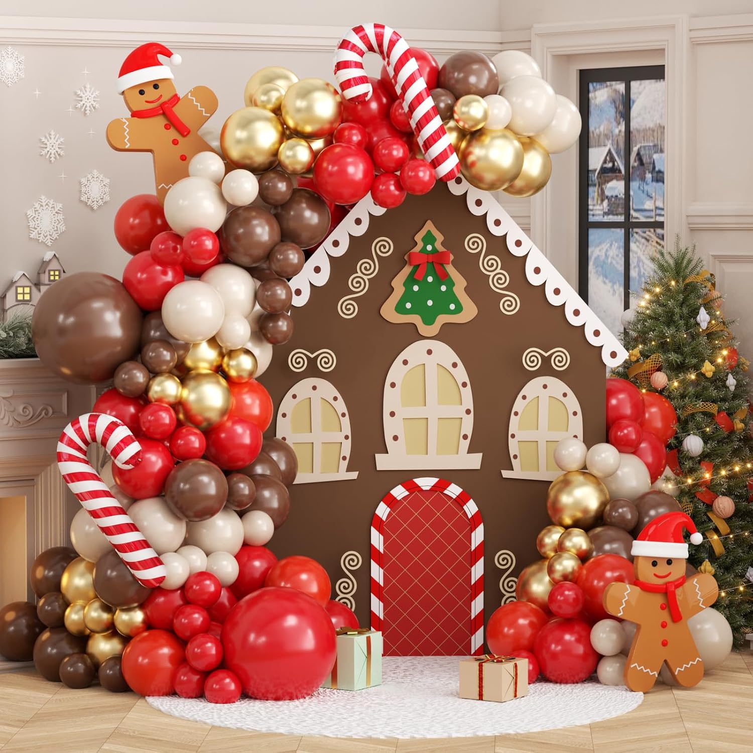 Balloon Arch Kit - Christmas Reindeer Balloon Arch Garland Kit