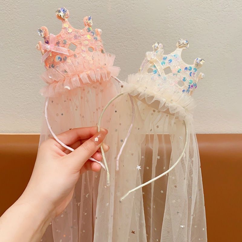 Princess Crown Veil Headbands  - Glitter Tablecloth recension och pris