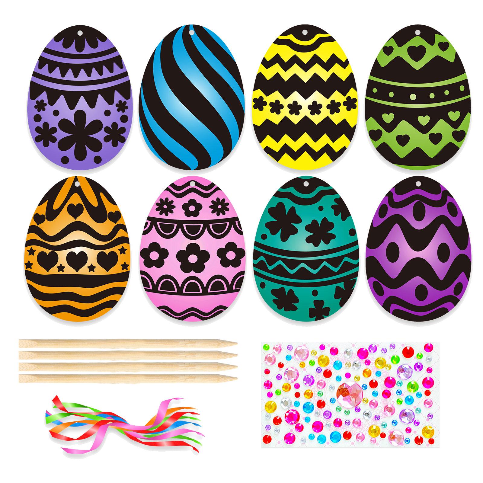 Easter Scratch Art Paper Set f - Papercraft Supply Ribbon recension och pris