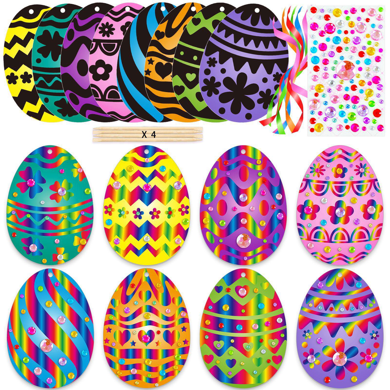 Easter Scratch Art Paper Set f - Papercraft Supply Ribbon recension och pris