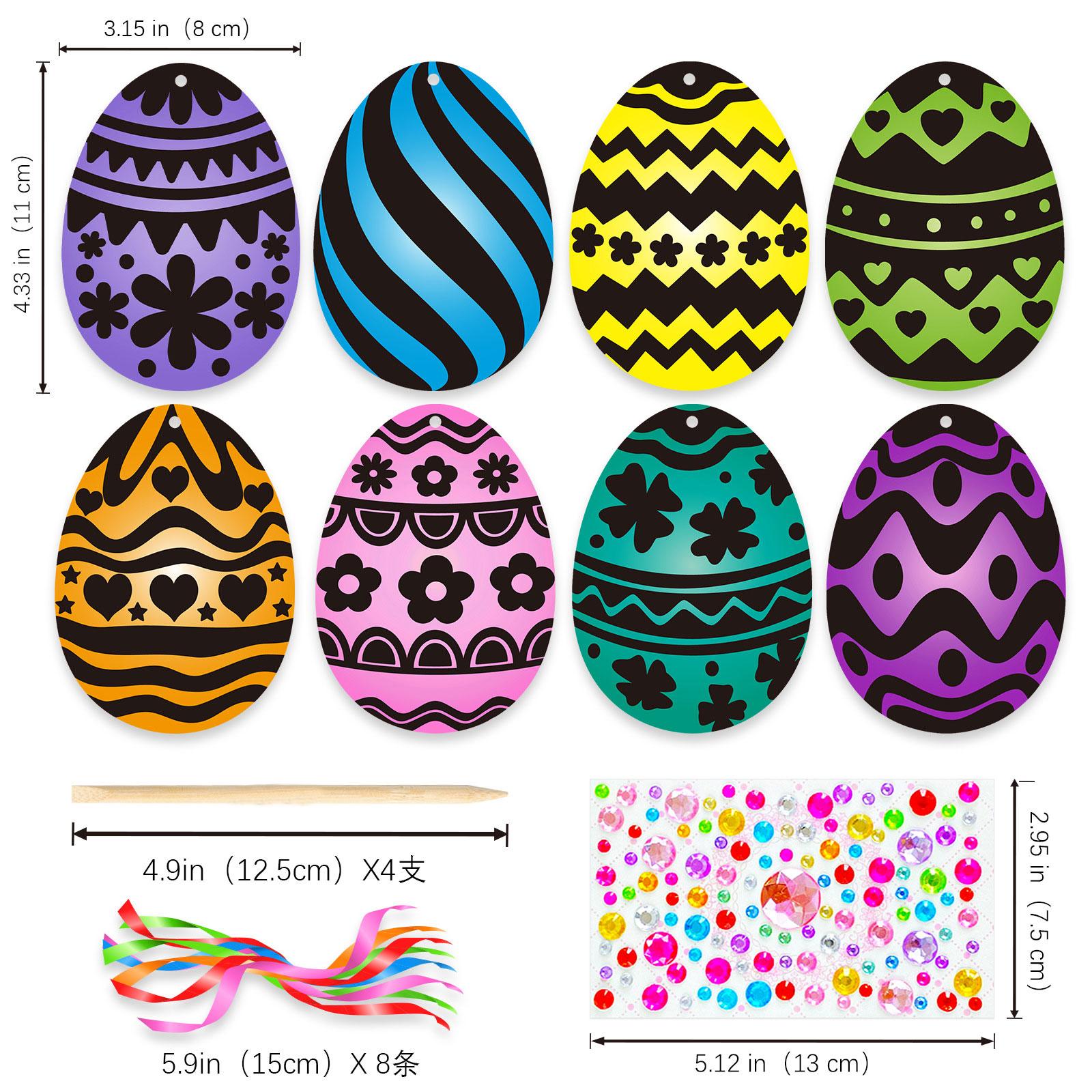 Easter Scratch Art Paper Set f - Papercraft Supply Ribbon recension och pris