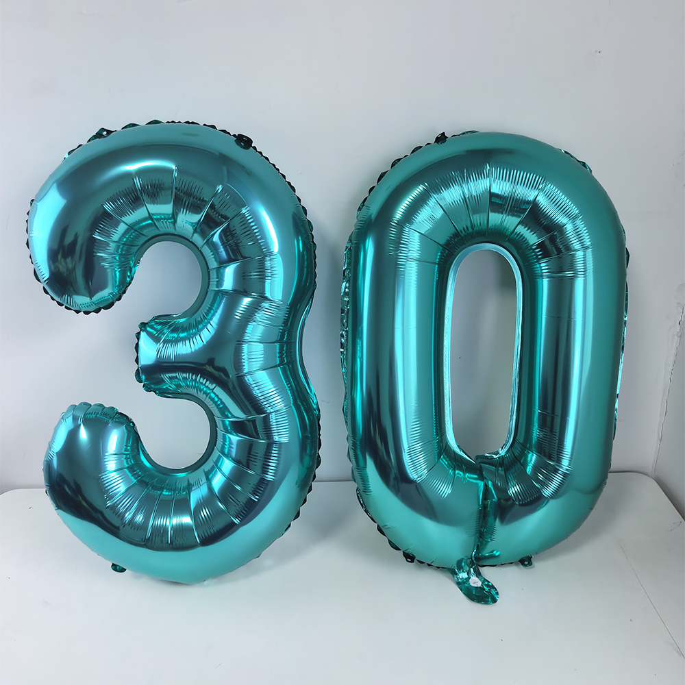 32inch Teal Blue Number 18 Bal - Balloon Pump Hand recension och pris