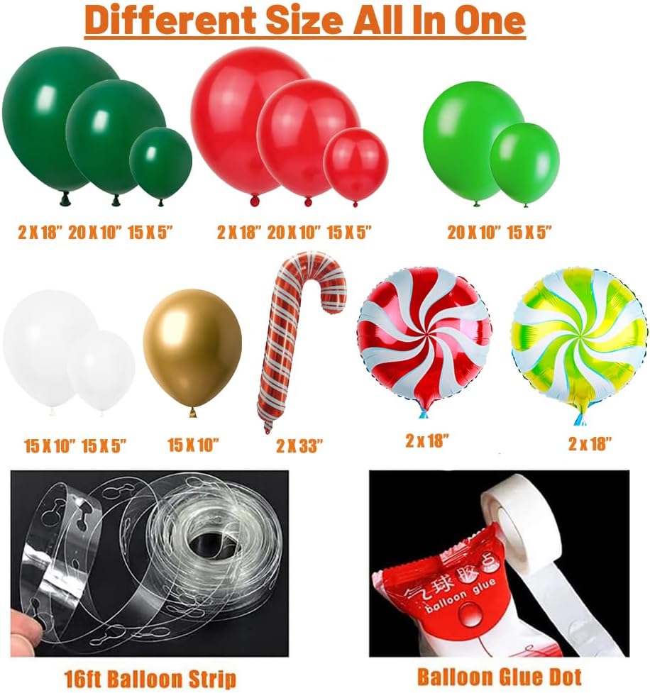 Christmas Balloon Arch Garland - Balloon Arch Kit recension och pris