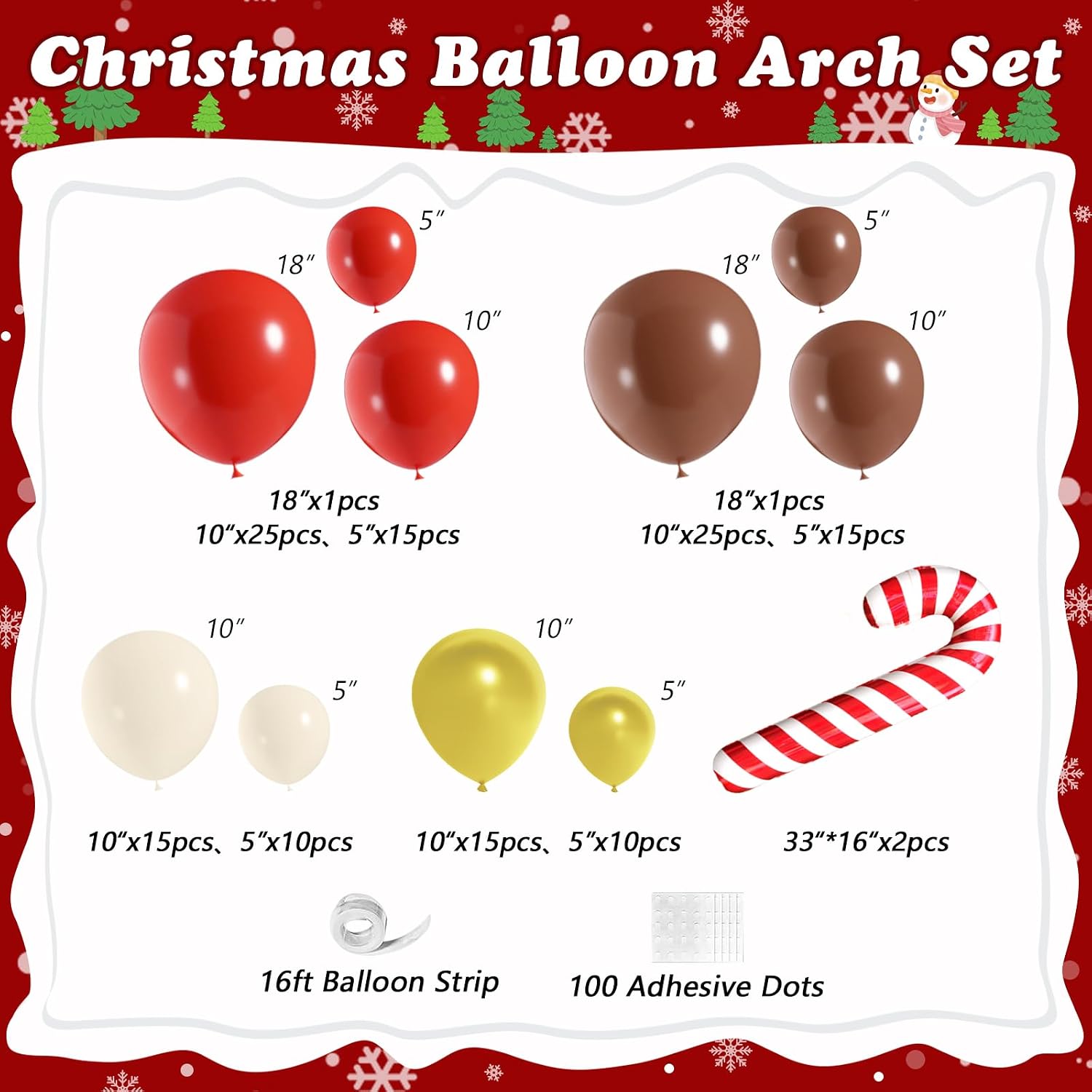 Christmas Reindeer Balloon Arc - Balloon Arch Kit recension och pris