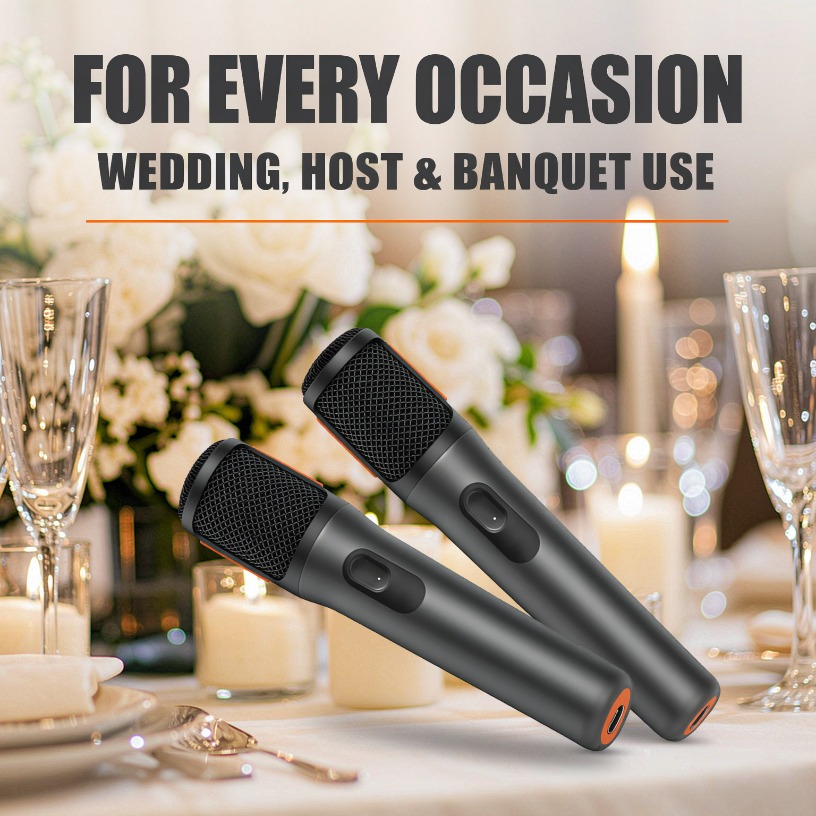 Wireless Microphone Dual Handh - Event & Party Supply recension och pris