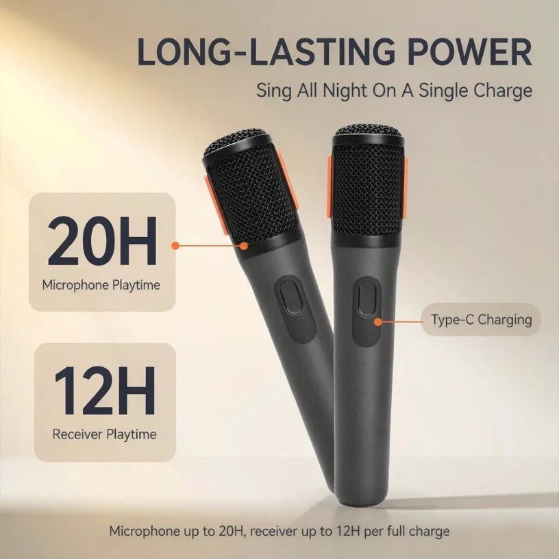 Wireless Microphone Dual Handh - Event & Party Supply recension och pris