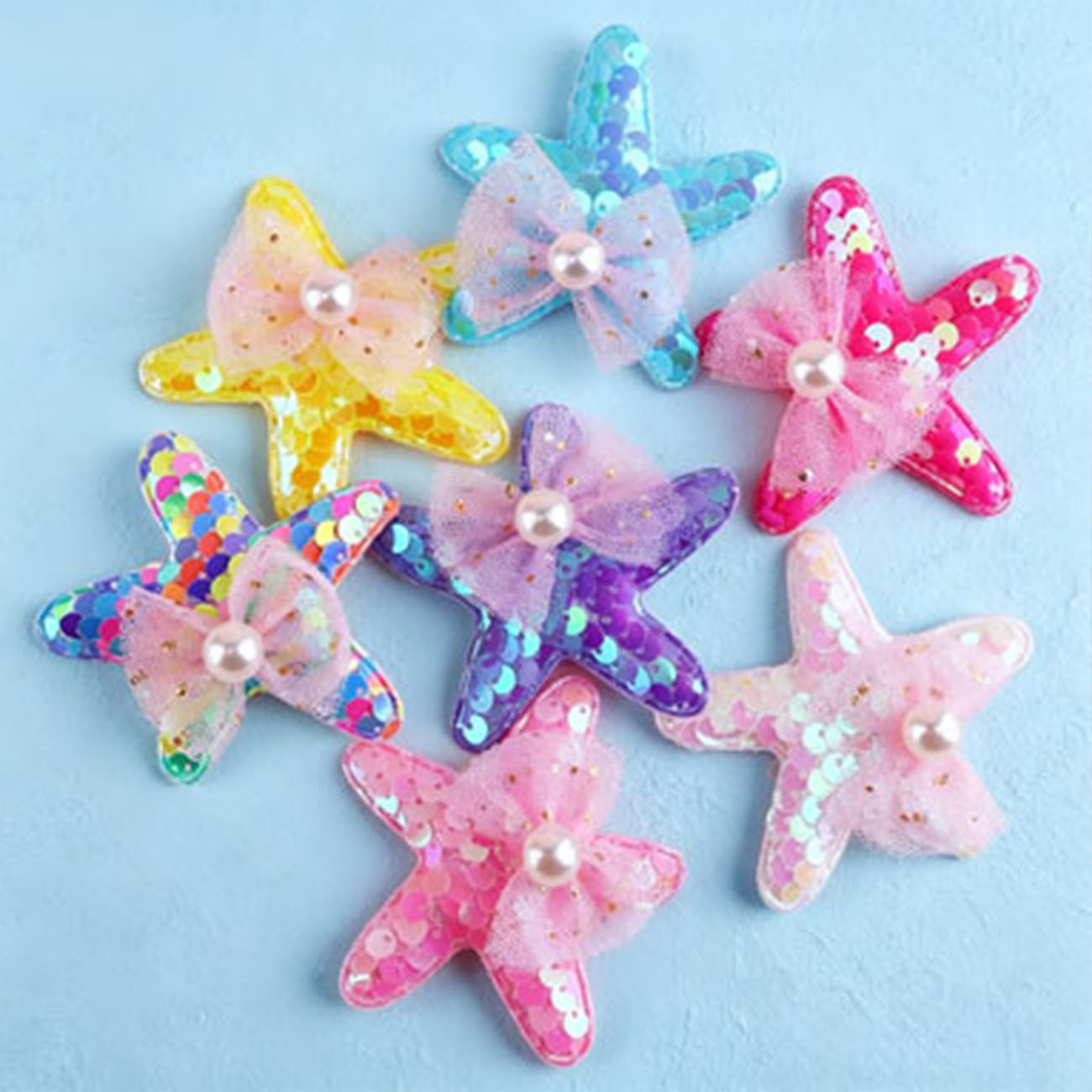 1/7PCS Mermaid Sequins Starfis - Glitter Tablecloth recension och pris