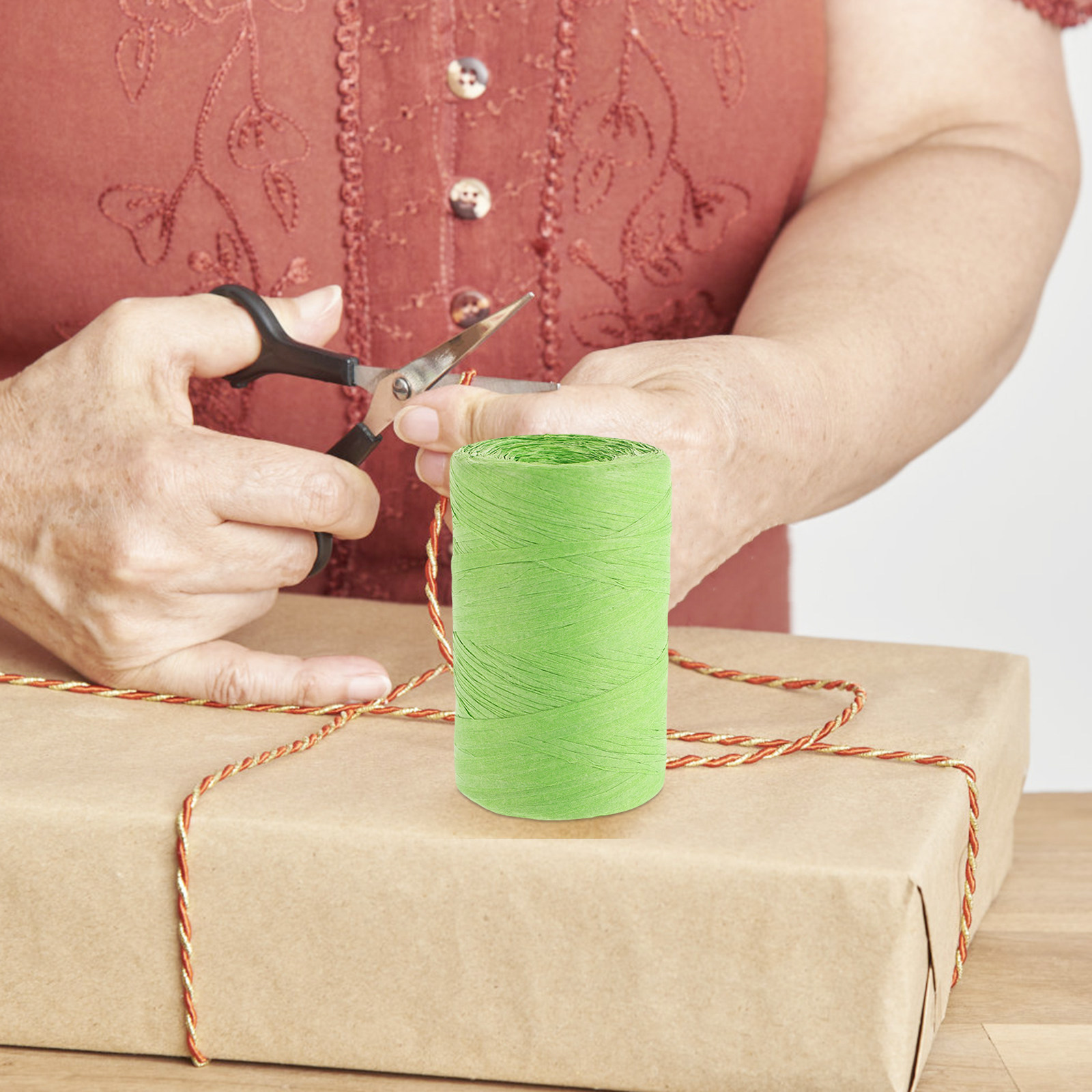 Raffia Paper String Flat Color - Papercraft Supply Ribbon recension och pris