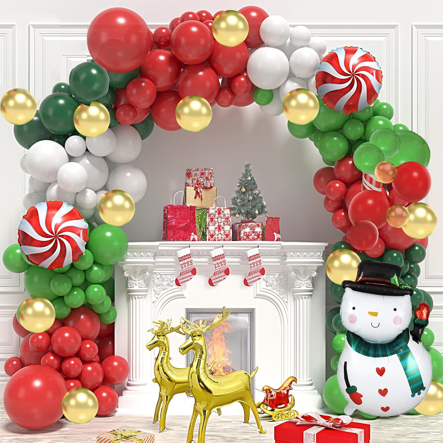 183Pcs Christmas Balloon Garla - Balloon Arch Kit recension och pris