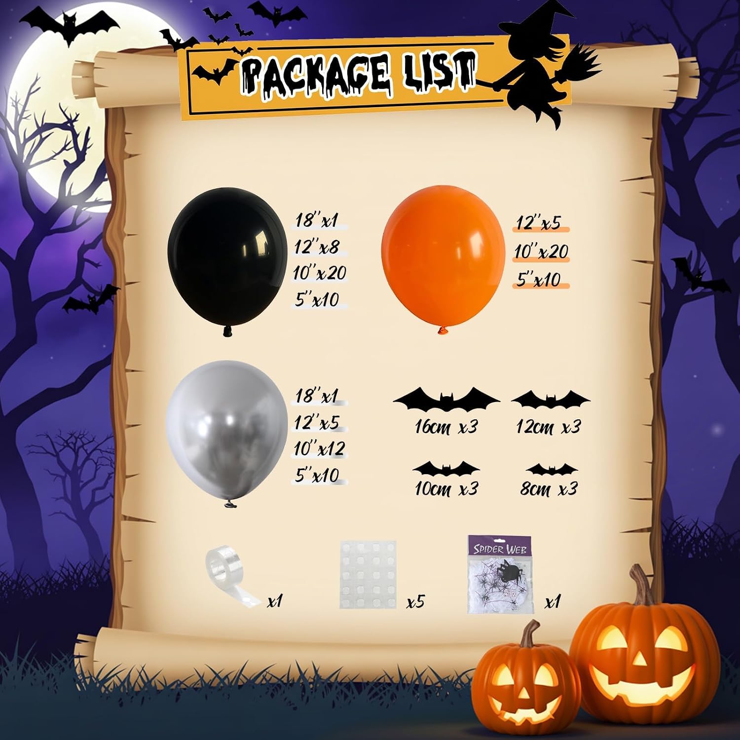 Halloween Balloon Arch Kit Bla - Balloon Arch Kit recension och pris