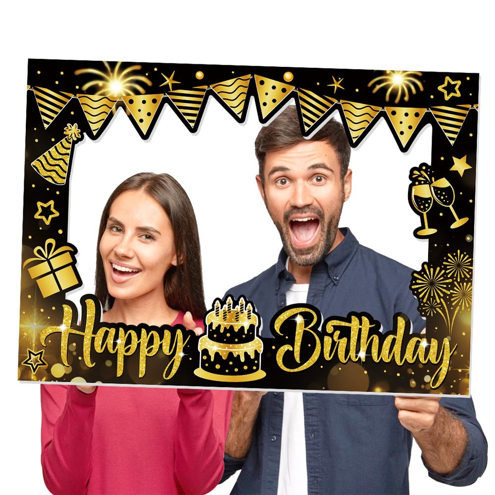 1 Piece Happy Birthday Photo B - Photo Booth Frame recension och pris