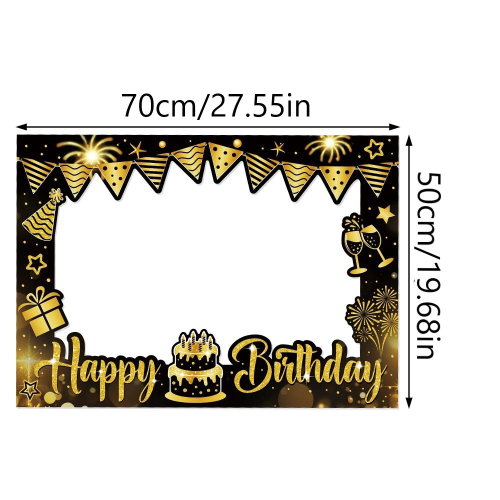 1 Piece Happy Birthday Photo B - Photo Booth Frame recension och pris