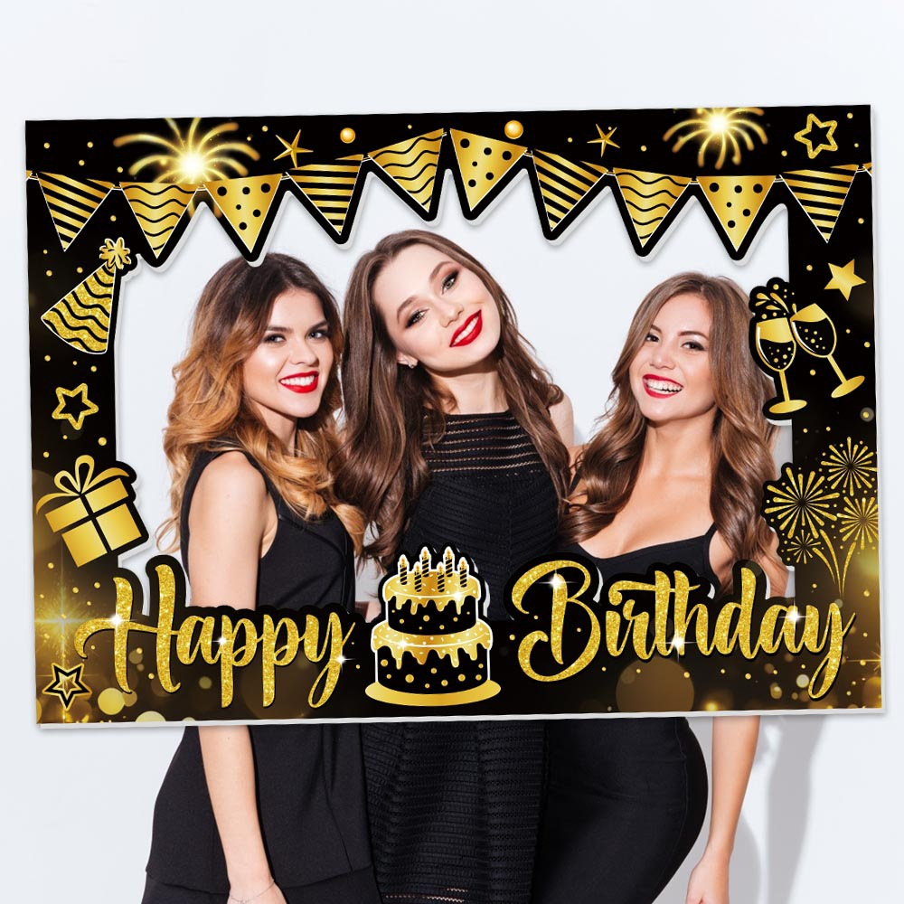 1 Piece Happy Birthday Photo B - Photo Booth Frame recension och pris