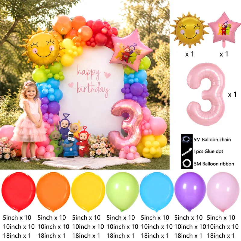 Teletubbies Kids Character Bal - Balloon Arch Kit recension och pris