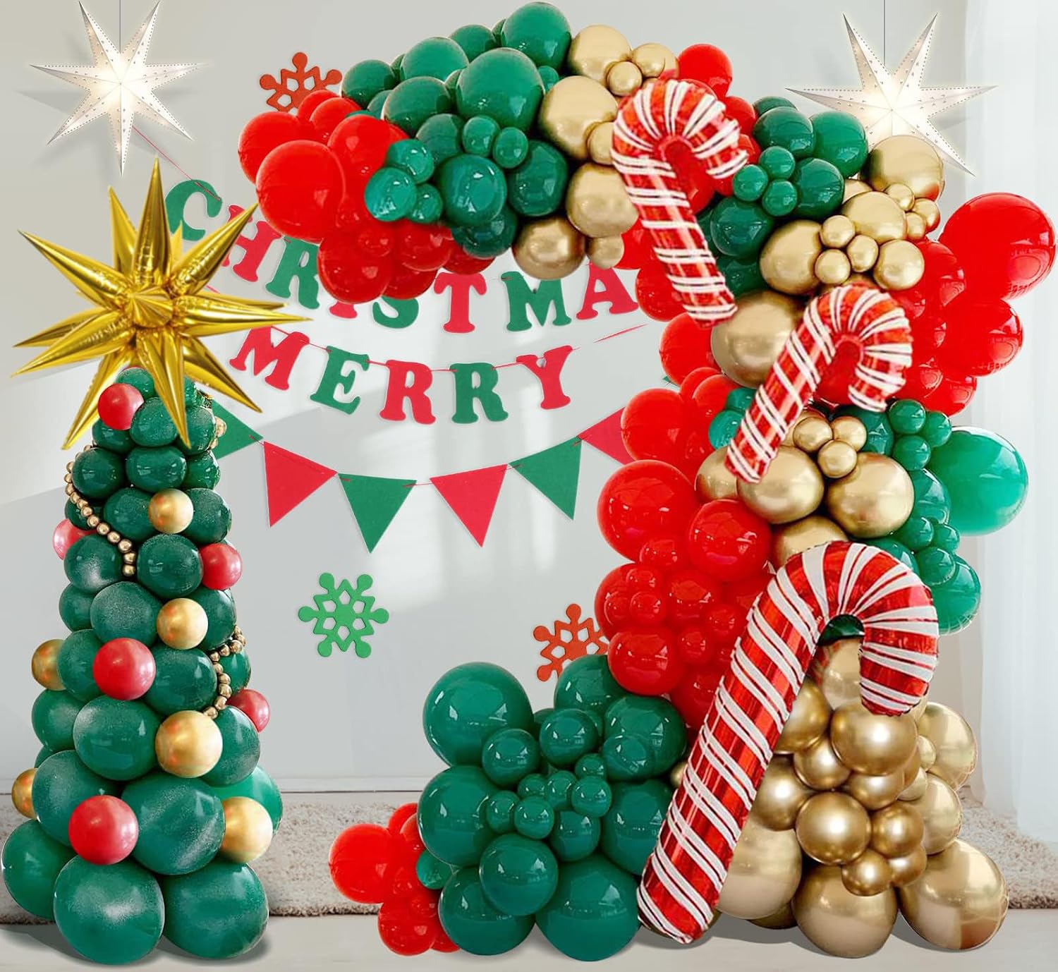Christmas Balloons Garland Arc - Balloon Arch Kit recension och pris