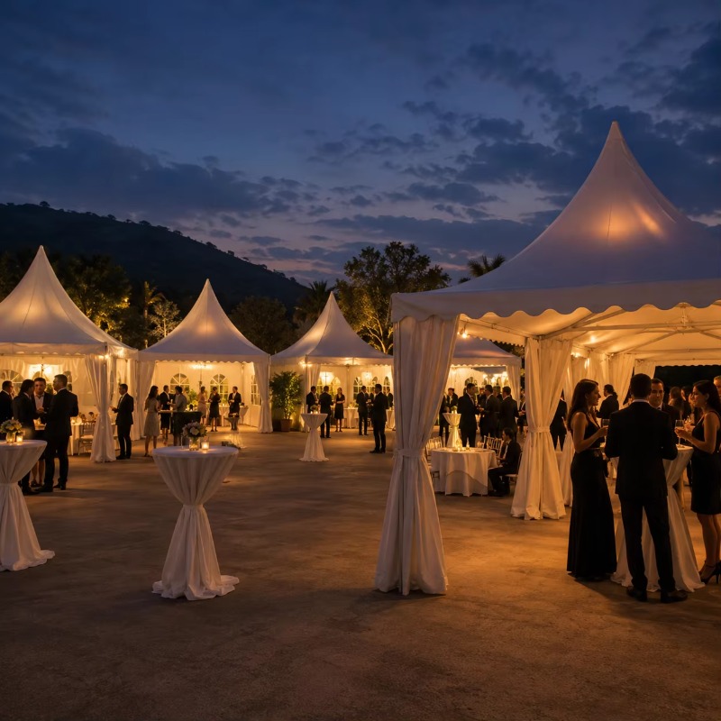 Customizable White Pagoda Tent - Event & Party Supply recension och pris