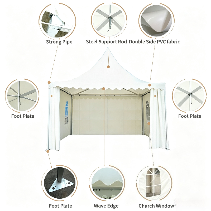 Customizable White Pagoda Tent - Event & Party Supply recension och pris